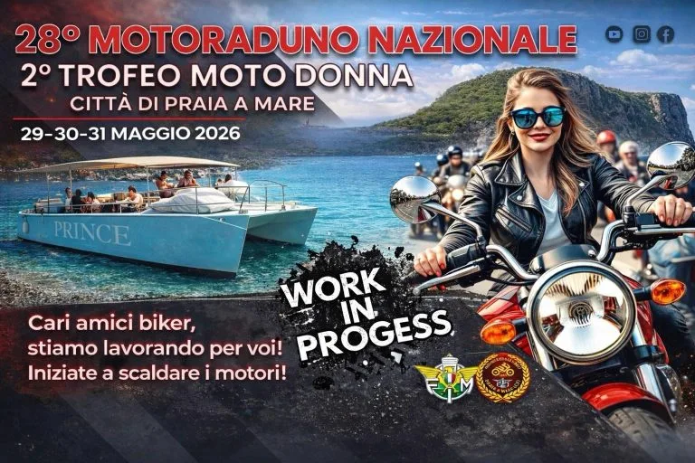 28° MOTORADUNO NAZIONALE – 2º TROFEO MOTO DONNA CITTÀ DI PRAIA A MARE