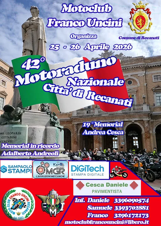 42° MOTORADUNO NAZIONALE CITTA’ DI RECANATI
