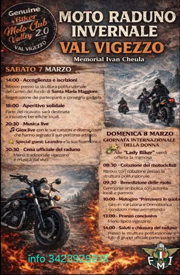 MOTO RADUNO INVERNALE VAL VIGEZZO