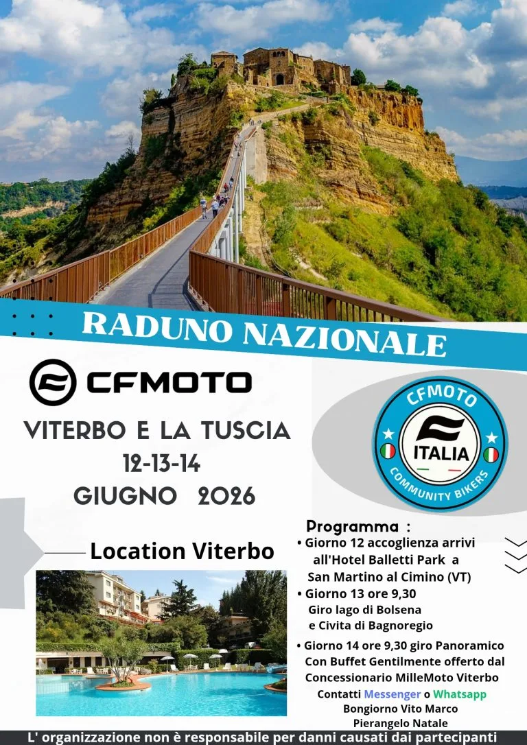 RADUNO NAZIONALE CFMOTO ITALIA COMMUNITY BIKERS