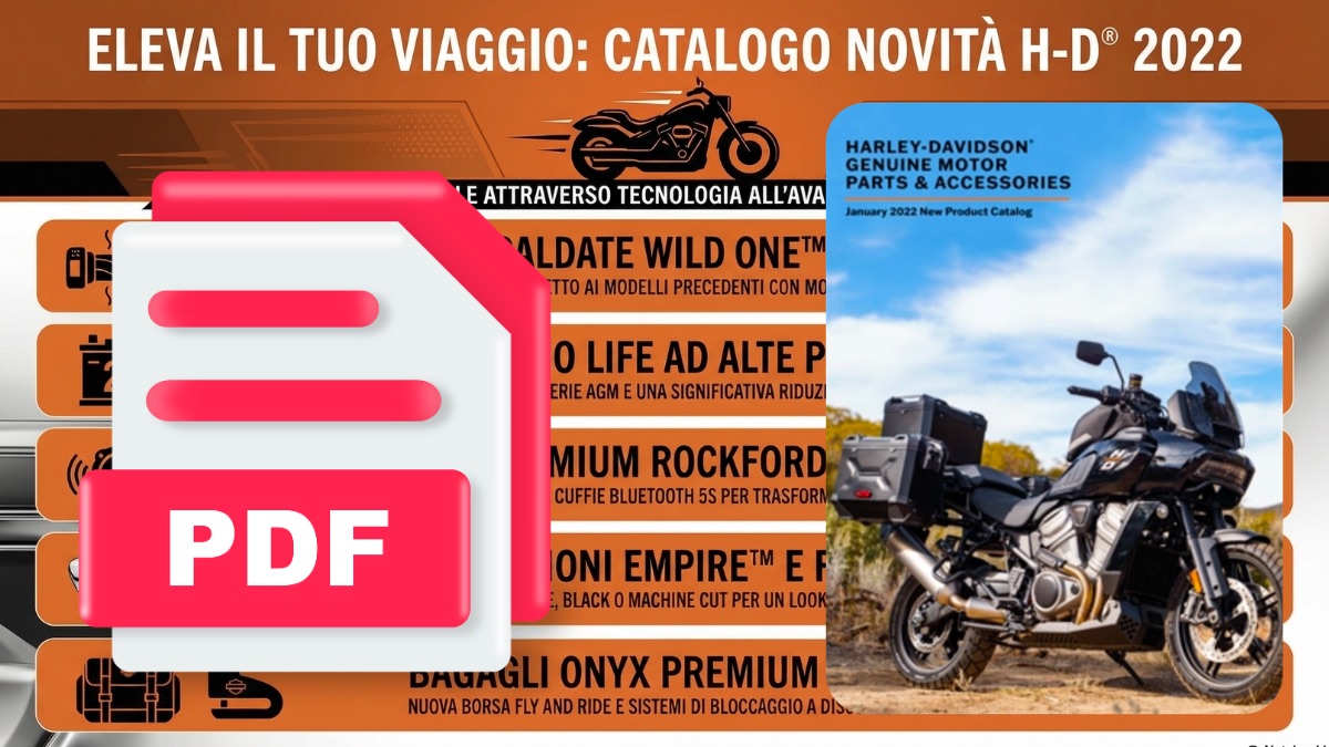 Scopri di più sull'articolo Catalogo Accessori Harley Davidson 2022 PDF Gratis Italiano
